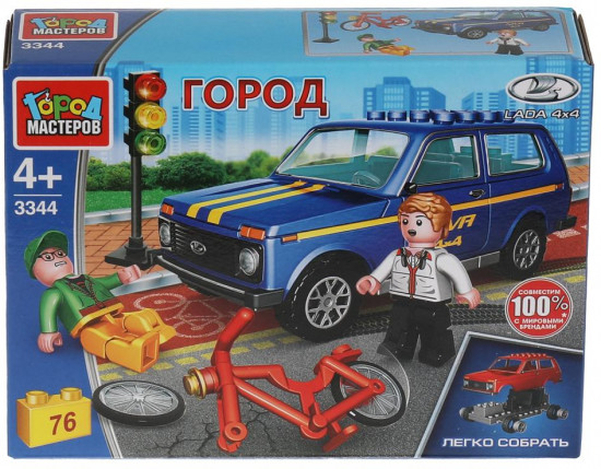 Конструктор «Lada 4х4. Авария с велосипедистом»