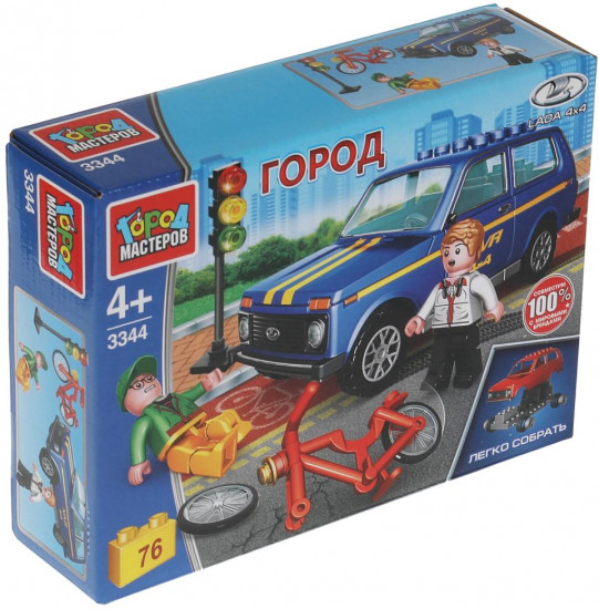 Конструктор «Lada 4х4. Авария с велосипедистом»