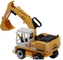 Самосвал "MAN" с колёсным экскаватором "Liebherr" - Фото 1