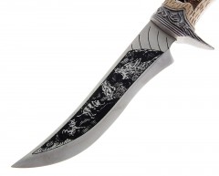 Сувенирное изделие «Нож индейца» с волками, на подставке - Фото 1