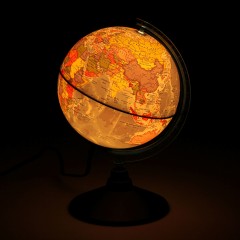 Глобус - светильник политический «Классик Евро», диаметр 15 см, с подсветкой - Фото 1
