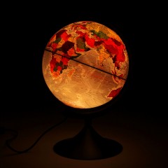 Глобус - светильник физико-политический рельефный «Классик», диаметр 21 см, с подсветкой - Фото 1