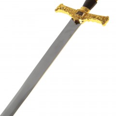 Меч сувенирный, на рукоятке 2 полосы, черно - золотой - Фото 1