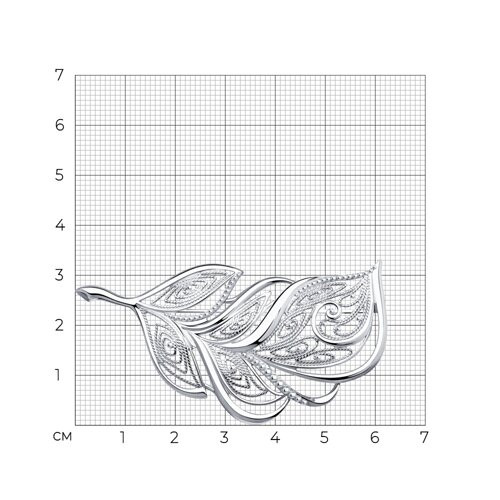 Брошь из серебра