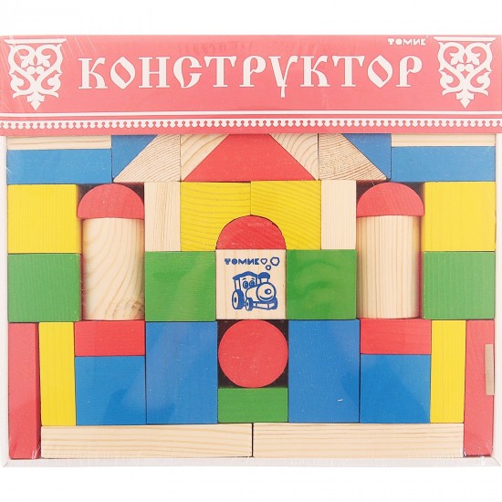 Цветной конструктор, 65 элементов