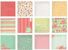 Набор бумаги для скрапбукинга «Цветочная поляна» - Фото 2