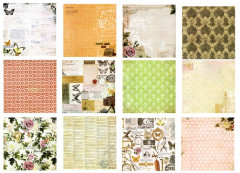 Набор бумаги для скрапбукинга «Силуэт бабочки» - Фото 2