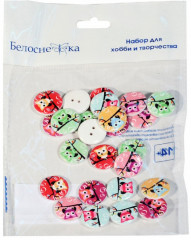 Пуговицы декоративные «Совы» - Фото 1