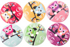 Пуговицы декоративные «Совы» - Фото 4