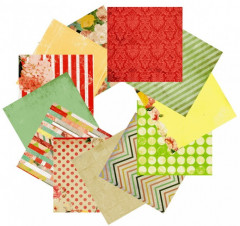 Набор бумаги для скрапбукинга «Яркие цветы» - Фото 9