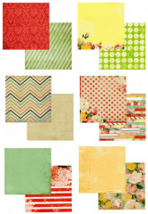 Набор бумаги для скрапбукинга «Яркие цветы» - Фото 10