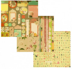 Набор бумаги для скрапбукинга «Яркие цветы» - Фото 11