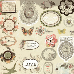 Набор бумаги для скрапбукинга «Вальс цветов» - Фото 10