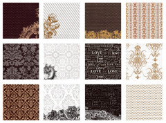 Набор бумаги для скрапбукинга «Черное золото» - Фото 2