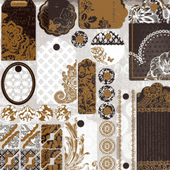 Набор бумаги для скрапбукинга «Черное золото» - Фото 9
