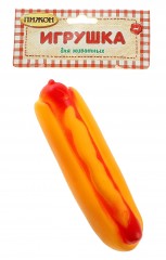Игрушка пищащая для собаки «Хотдог» - Фото 1