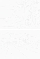 Папка для акварели с эскизами «Пейзажи» - Фото 1