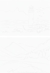 Папка для акварели с эскизами «Пейзажи» - Фото 2