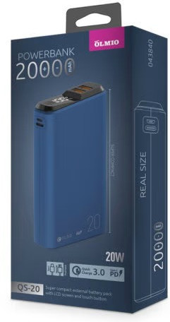 Аккумулятор внешний Olmio QS-20