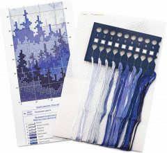 Набор для вышивания закладки «Луна над лесом» - Фото 1