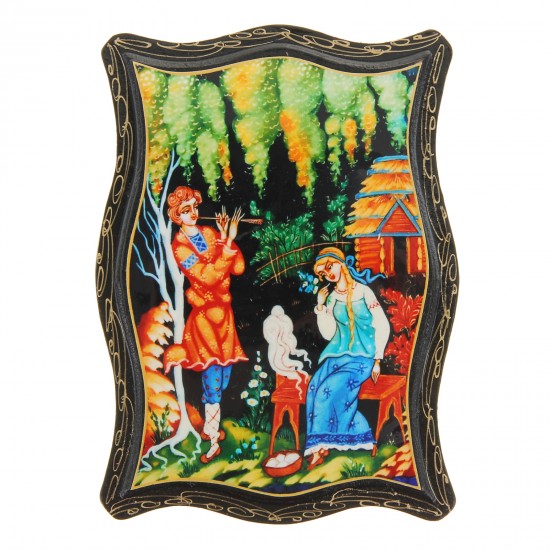 Шкатулка «Сюжет» лаковая миниатюра