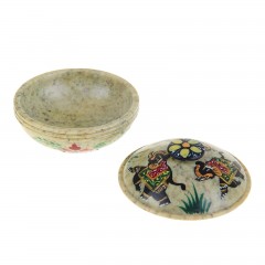 Шкатулка из камня «Слоны», цвет в ассортименте - Фото 1