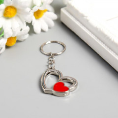 Брелок «Двойное сердечко» - Фото 1