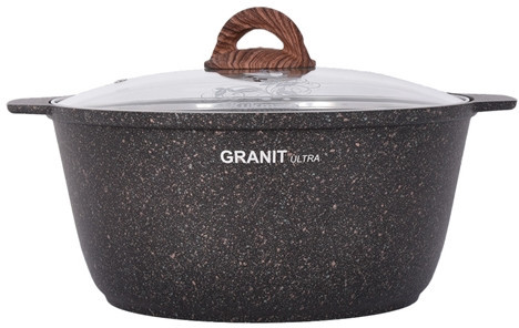 Кастрюля со стеклянной крышкой «Granit ultra original»
