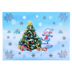 Письмо Деду Морозу «С Новым годом!» + цветная наклейка - Фото 2