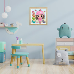 Картина по номерам «Девочка с совятами» - Фото 3