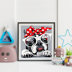 Картина по номерам «Бульдог в очках» - Фото 2