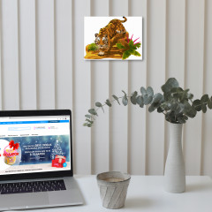 Картина по номерам «Тигр в джунглях» - Фото 2