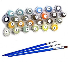 Картина по номерам «Велосипед в старом городе» - Фото 1