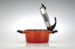 Кастрюля Virgo Orange (2,7 л) со стеклянной крышкой - Фото 1