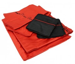 Комплект постельного белья «Line Art» (Pierre Cardin, евро, сатин, 4 наволочки 50х70) красный - Фото 1