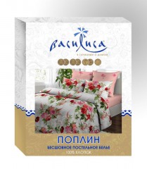 Комплект постельного белья «Василиса» (рис. 002, 2-спальный, поплин, 2 наволочки 70х70) - Фото 1