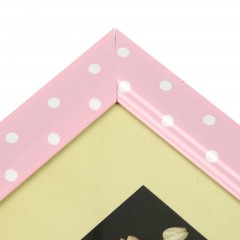 Фоторамка пластик «Белый горошек на розовом», 10 х 15 см - Фото 2