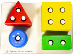 Пирамидка «Геометрик. Цвета и формы» - Фото 3