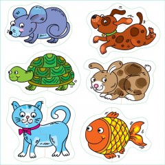 Напольный пазл «Домашние любимцы» (малые) - Фото 1