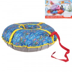 Тюбинг «Ватрушка», ткань с рисунком, цвет в ассортименте - Фото 1