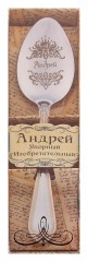 Ложка чайная «Андрей» в подарочной коробке - Фото 1