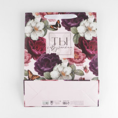 Пакет подарочный «Цветы» - Фото 3
