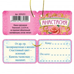 Ложка сувенирная «Анастасия» - Фото 4