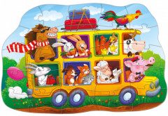 Макси-пазл «Зверотур. Автобус» - Фото 1