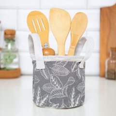 Корзинка текстильная «Прозрачные листья» - Фото 1