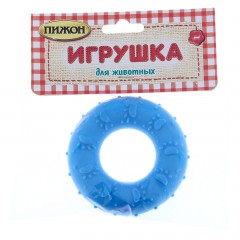 Игрушка резиновая жевательная «Пончик», 7 см, цвет в ассортименте - Фото 1