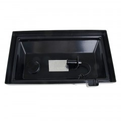 Аквариум с крышкой прямоугольный, черный - Фото 1