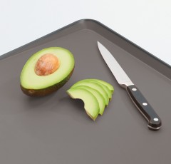 Доска разделочная для мяса «Cut&Carve» двухсторонняя большая, серая - Фото 1