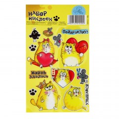 Набор объемных наклеек из смолы «Котэ» - Фото 1