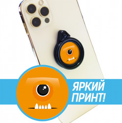 Кольцо держатель для телефона «Оранжевый монстр» - Фото 2